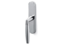 Maniglia per Finestra Cremonese Sector Placca mm.199x37x63h+Gratz+7 CA-Cromo Lucido/Satinato | Olivari